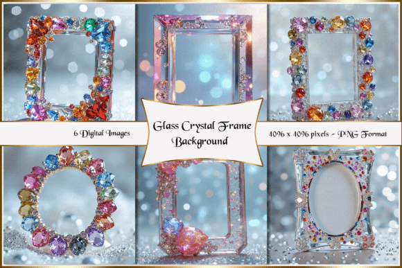 Download 6 Glass Crystal Frame Background - Crystal frame Collection
