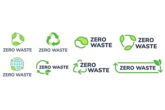 Download Zero Waste Labels. Green Eco Friendly - Premium Resources