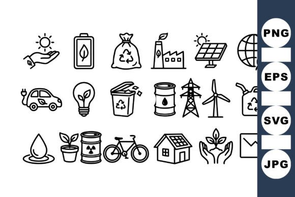 Download Eco Friendly Line Icon Set - Premium Resources