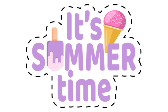 Download Its Summer Time Sticker. Decorative Seas - Decor Collection