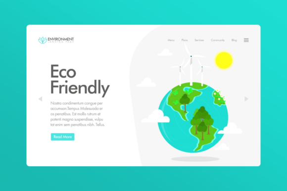 Download Website Illustration - Eco Friendly - Premium Bundle
