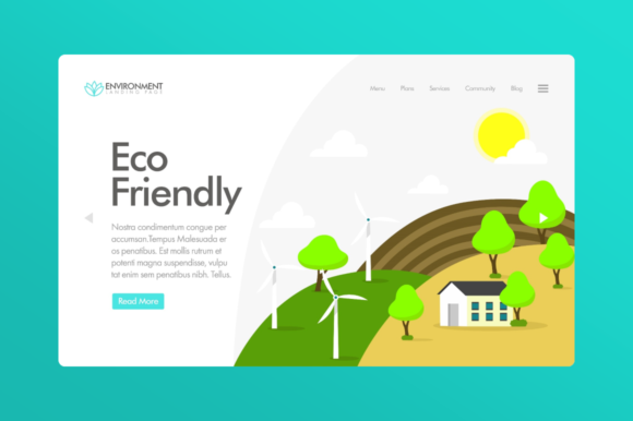 Download Website Illustration - Eco Friendly - Premium Bundle