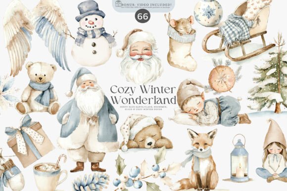 Download Watercolor Christmas Decor Clipart - Decor Collection